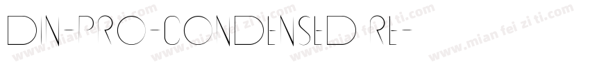 DIN-PRO-CONDENSED RE字体转换